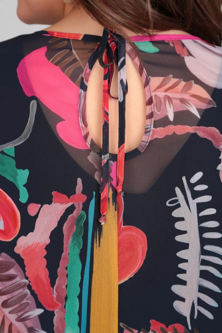 Miranda | Women's Long Sleeve A-Line Midi Dress