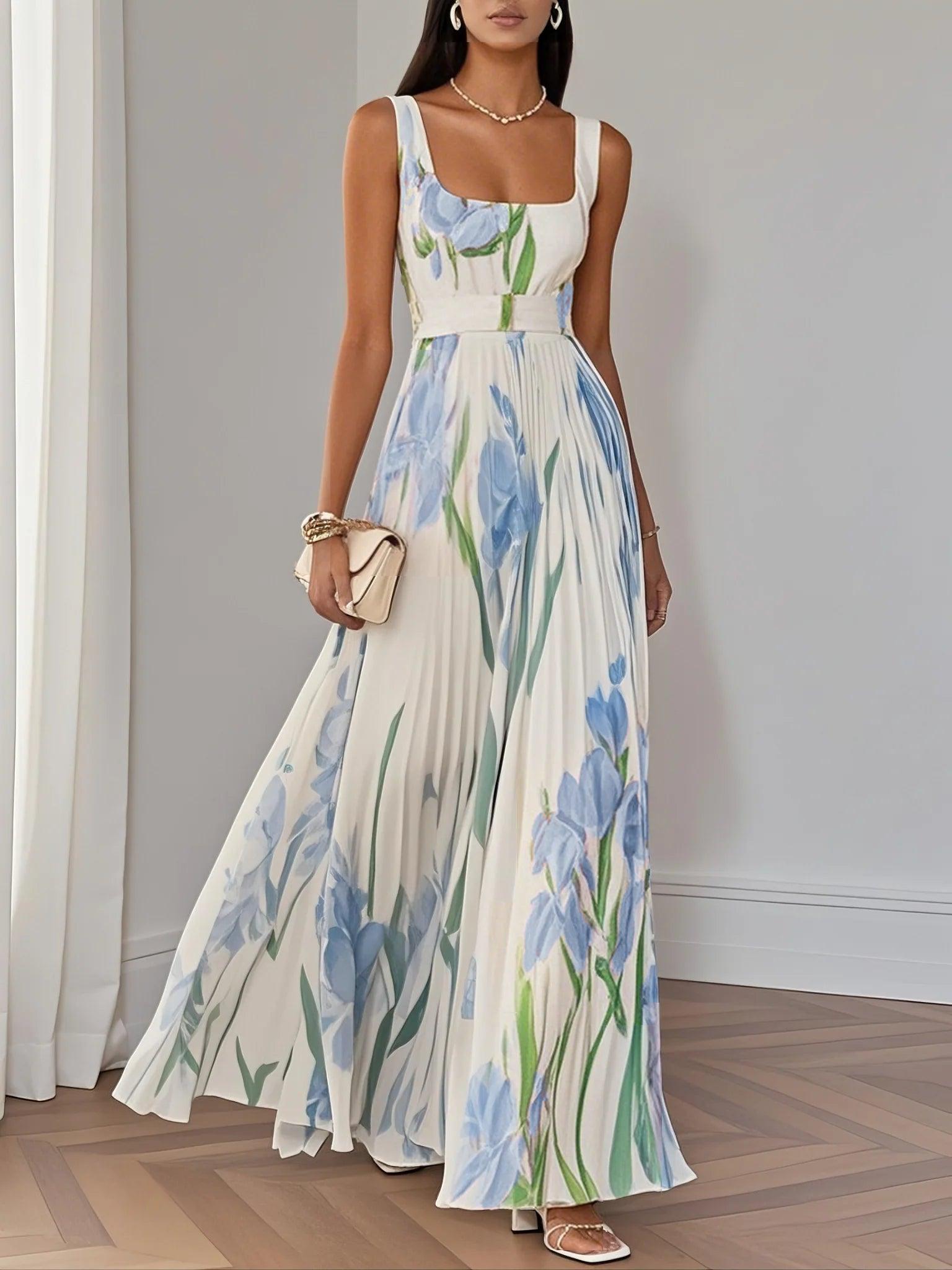 Anna | Women's Sleeveless A-Line Maxi Dress
