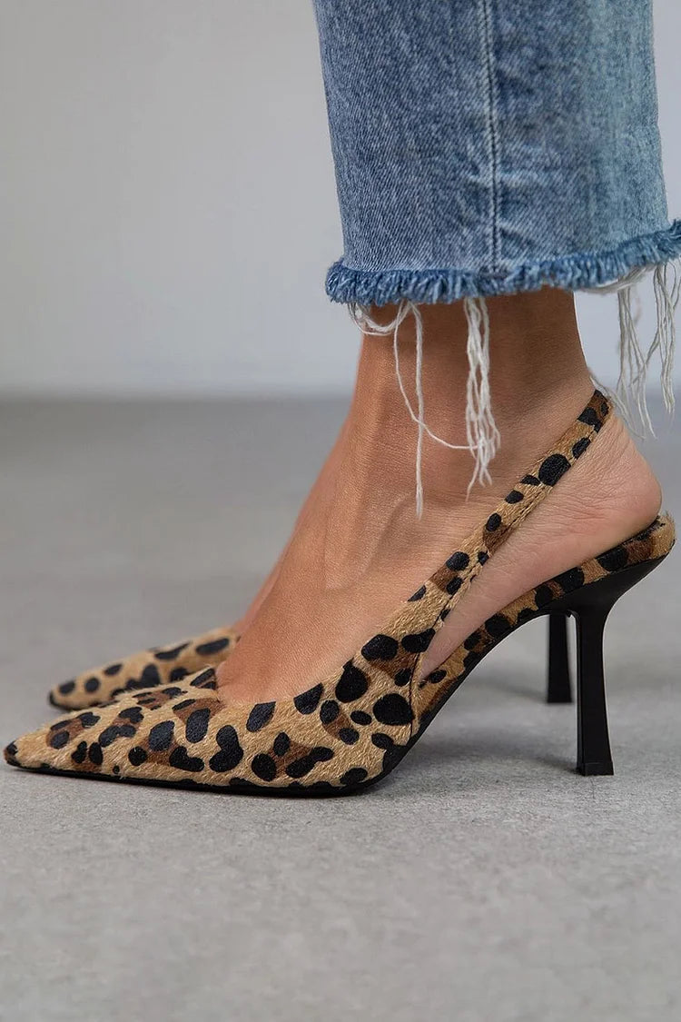 Miranda | Women's Slingback Kitten Heels